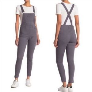 We Wore What High Rise Skinny Overall Grey size M